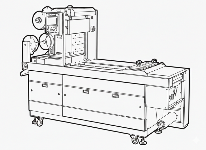 自動熱成型真空包裝機