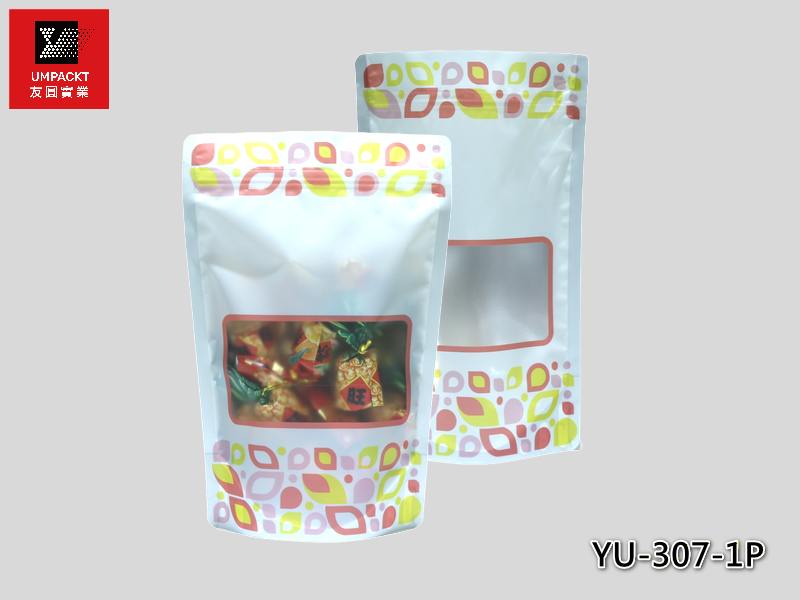 粉水晶夾鏈立袋(單邊電鍍鋁)